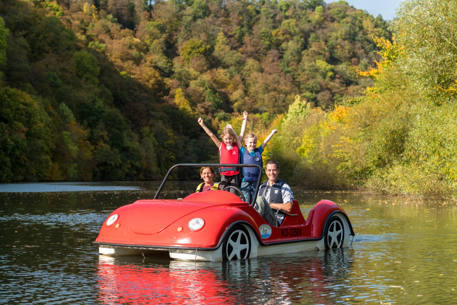 Tretbootfahren auf der Lahn 3